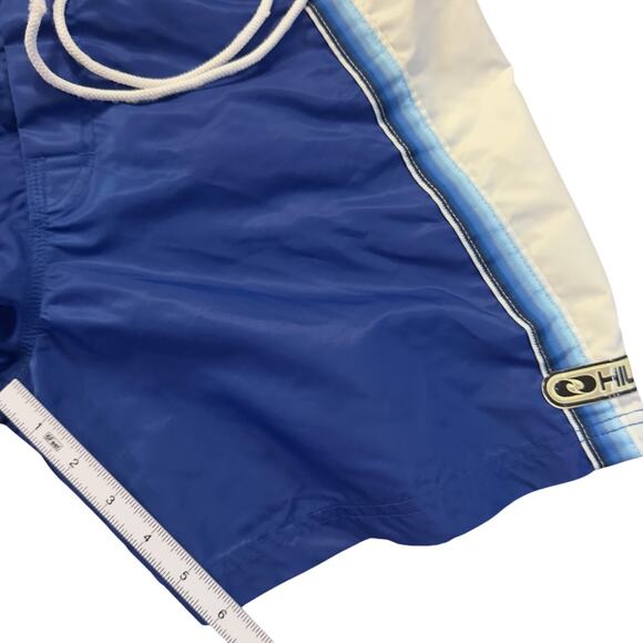 VTG 90s Tommy Hilfiger Board Shorts Swim Trunks Satin‎ Nylon Mesh Liner - Picture 11 of 13
